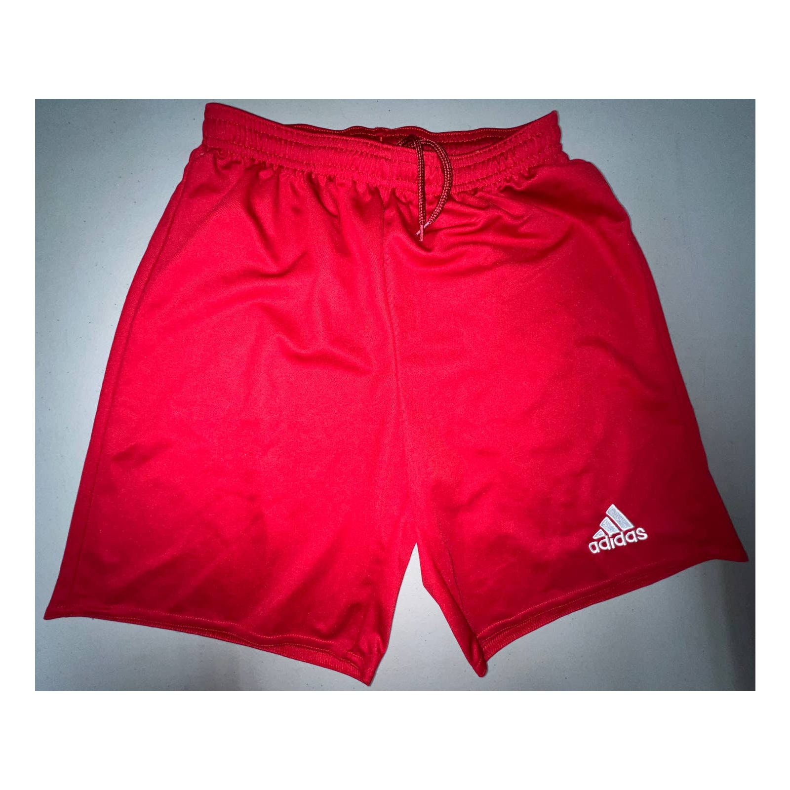 Nwot Adidas Red Shorts Unisex Teen L 13-14 Yrs
